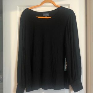 Modcloth Black Long Sleeve Blouse 2X